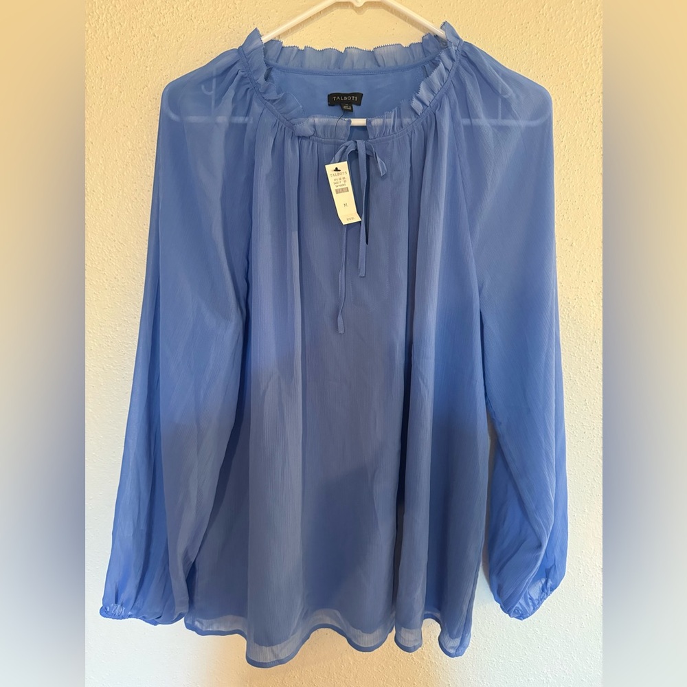Talbot *New With Tags* Blue Blouse